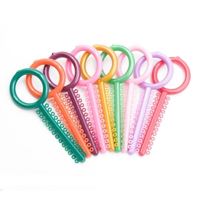 Buy K Shape Colored Orthodontic Elastic Ligature Tie CE ISO Certificated online manufacture