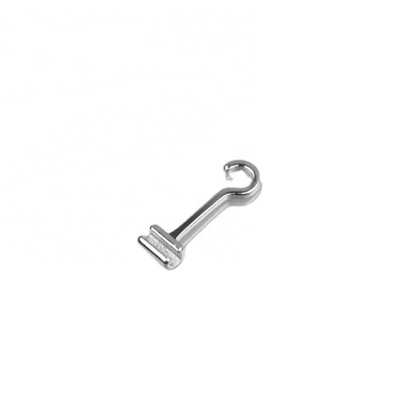 Class I Instrument Silver Orthodontic Accessories Crimpable Hook Implant