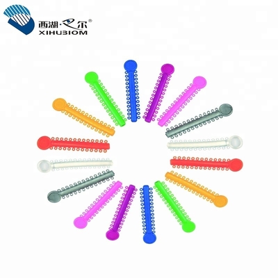 Class II Dental Orthodontic Elastic Ligature Tie For Brace 26 Loops