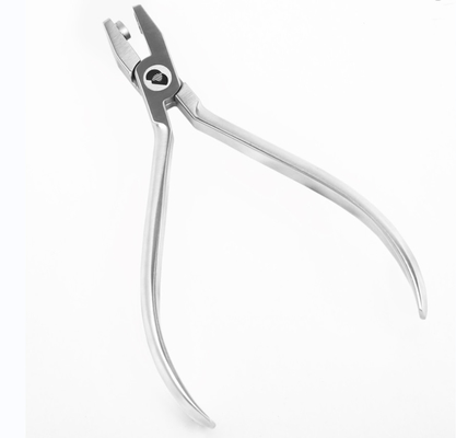 Dental Orthodontic Instruments Stainless Steel Metal Hole Punch Pliers Silver Color